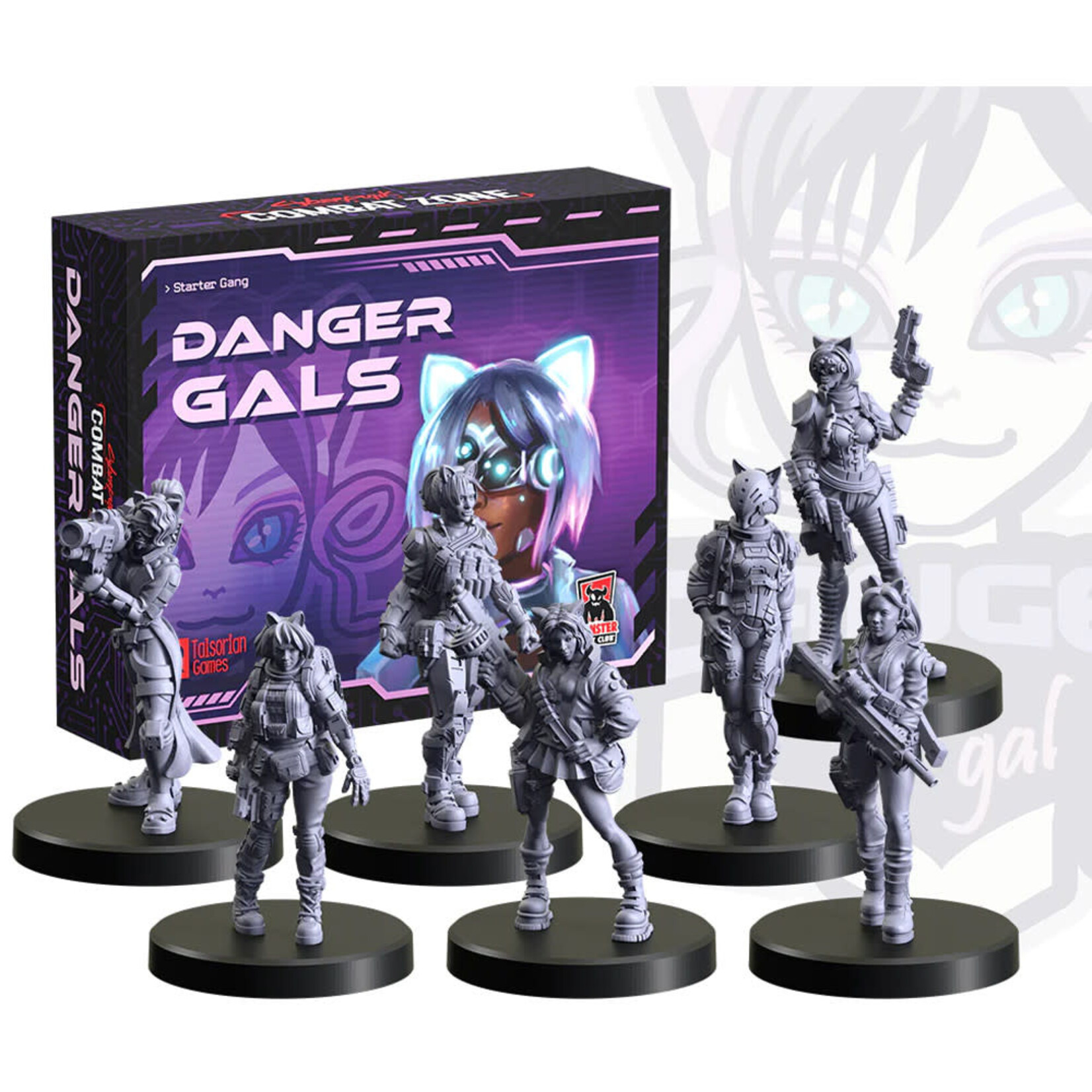 Monster Fight Club Cyberpunk: Combat Zone: Danger Gals Starter