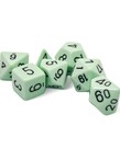 Chessex Chessex Polyhedral Opaque Pastel Green With Black (7) Set
