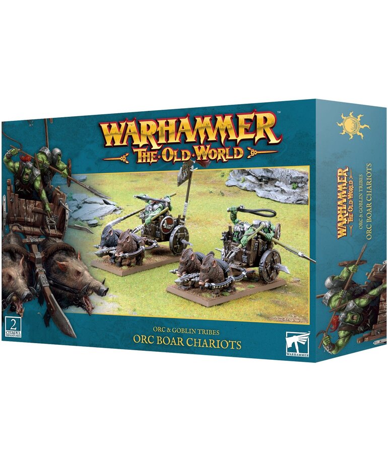 Old World Warhammer The Old World: Orcs & Goblins: Orc Boar Chariots