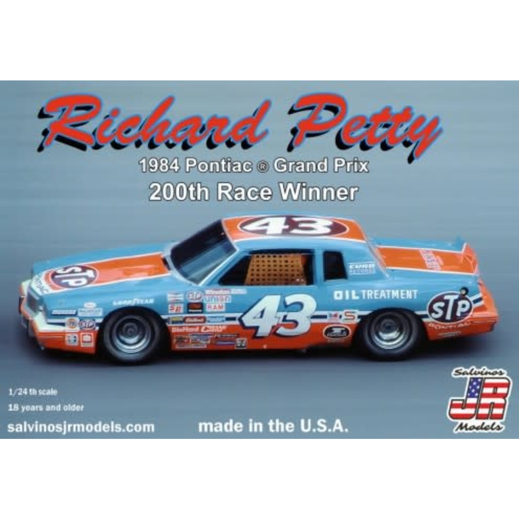 Salvinos Jr Models Salvino Jr Models 1/24 Richard Petty #43 1984 Pontiac Grand Prix 200th Winner Race Car