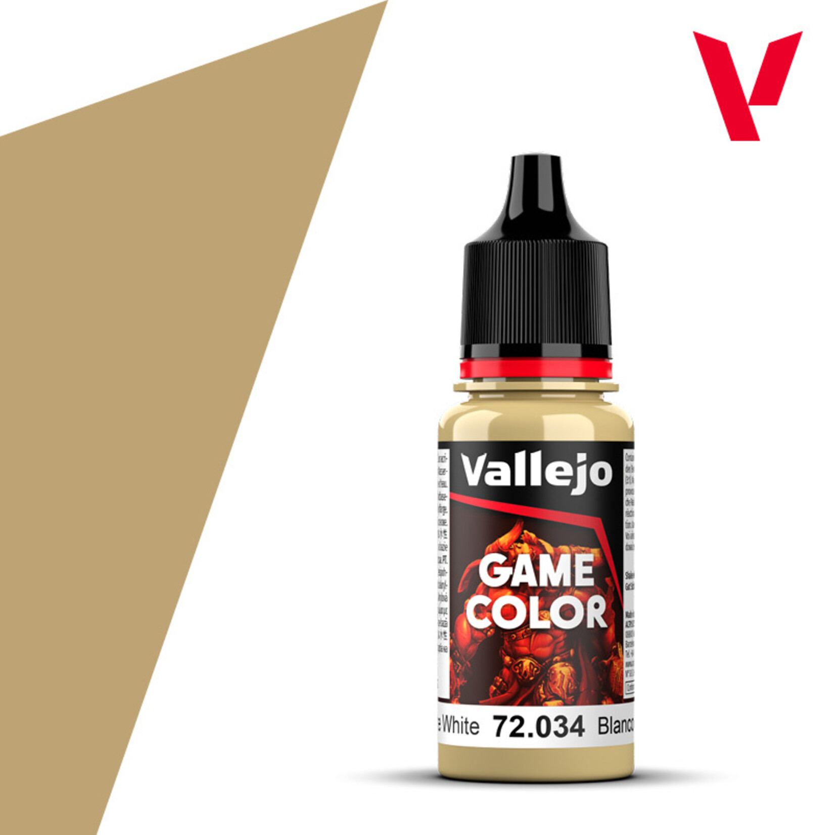 Vallejo Game Color 18ml - Bone White Vallejo Game Color 18ml - Bone White