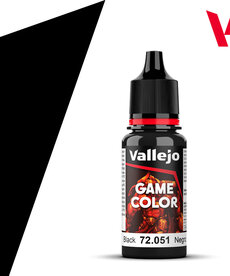 Vallejo Vallejo Game Color 72.051 Black 18ml Vallejo Vallejo Game Color 72.051 Black 18ml