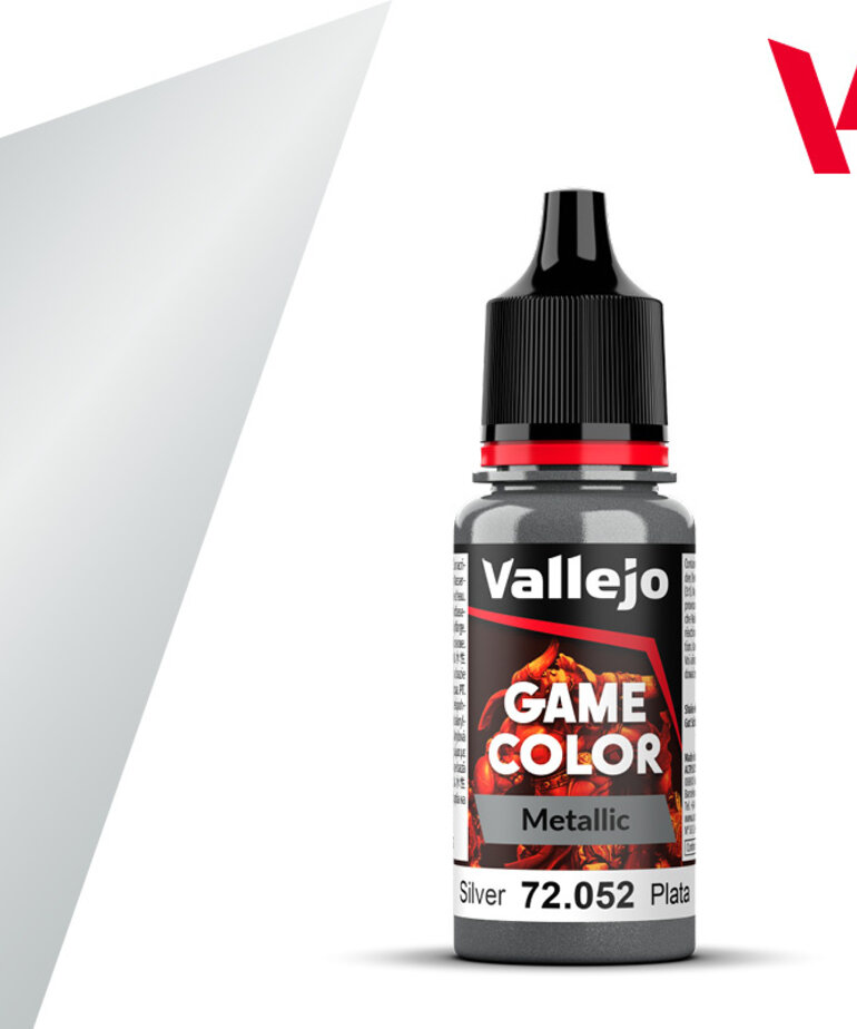 Vallejo Vallejo Game Color Metallic 72.052 Silver 18ml