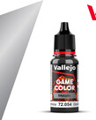 Vallejo Vallejo Game Color Metallic 72.054 Dark Gunmetal 17ml Vallejo Vallejo Game Color Metallic 72.054 Dark Gunmetal 17ml