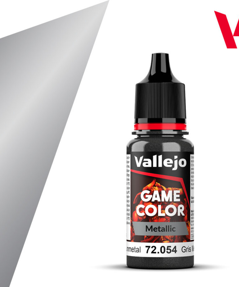 Vallejo Vallejo Game Color Metallic 72.054 Dark Gunmetal 17ml