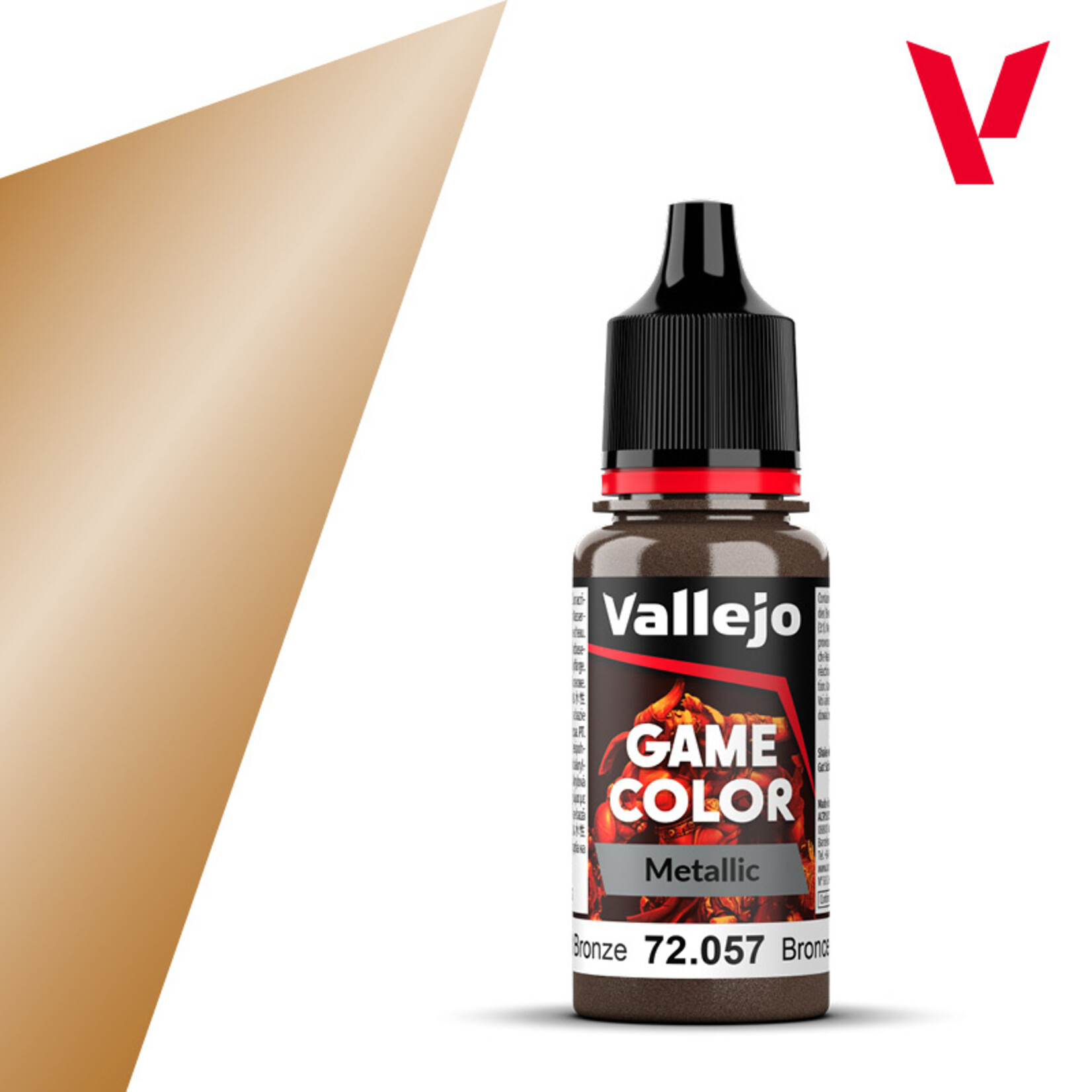 Vallejo Game Color Metallic 18ml - Bright Bronze Vallejo Game Color Metallic 18ml - Bright Bronze
