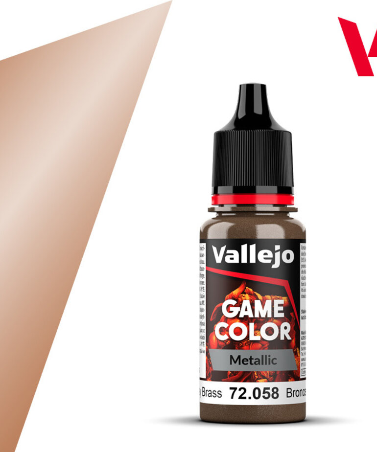 Vallejo Vallejo Game Color Metallic: 72.058 Brassy Brass 18ml