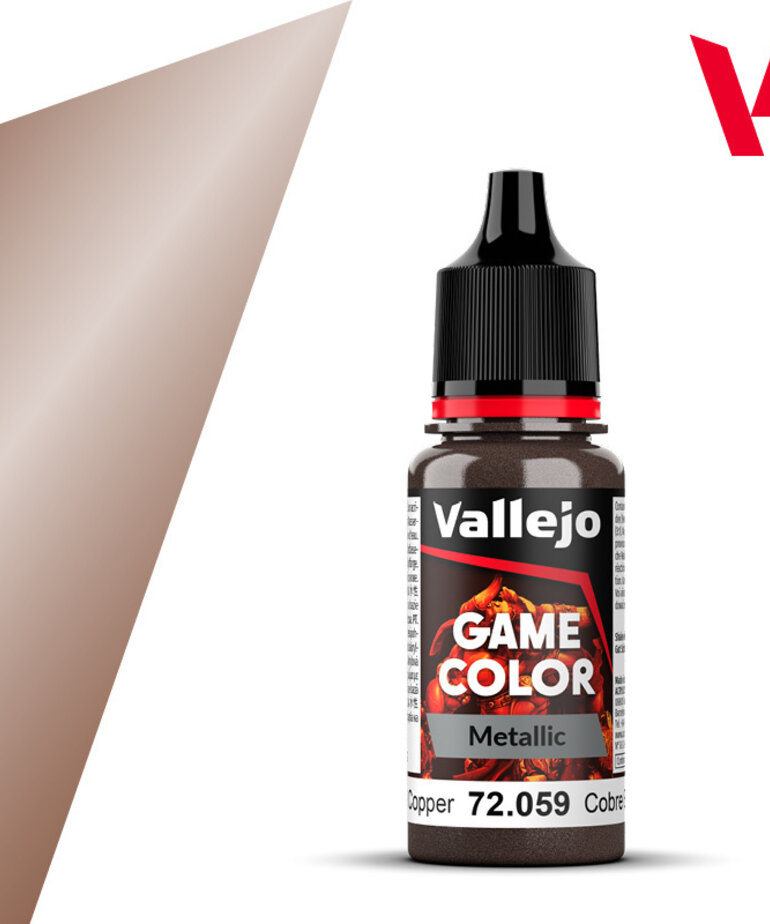 Vallejo Vallejo Game Color Metallic: 72.059 Hammered Copper 18ml