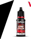 Vallejo Vallejo Game Color 72.094 Black Ink 18ml Vallejo Vallejo Game Color 72.094 Black Ink 18ml
