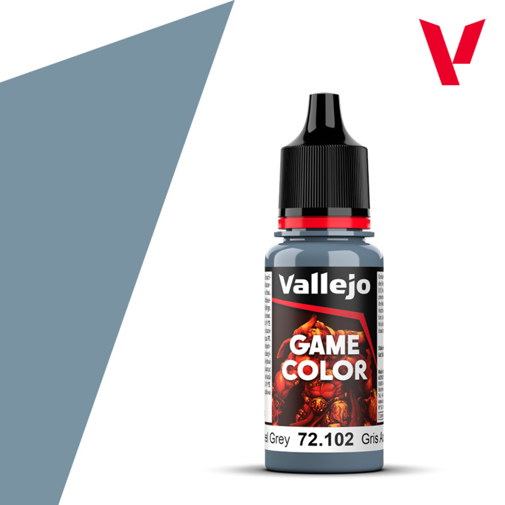 Vallejo Game Color 18ml - Steel Grey Vallejo Game Color 18ml - Steel Grey