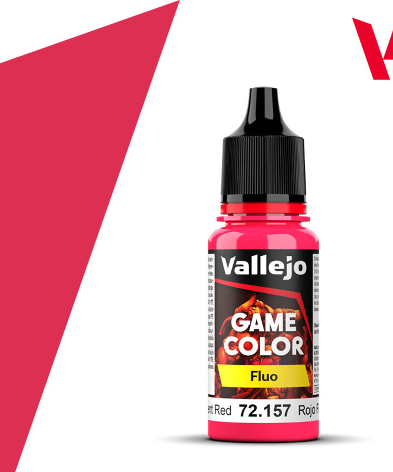 Vallejo Vallejo Game Color (New) 72.157 Fluorescent Red 18ml