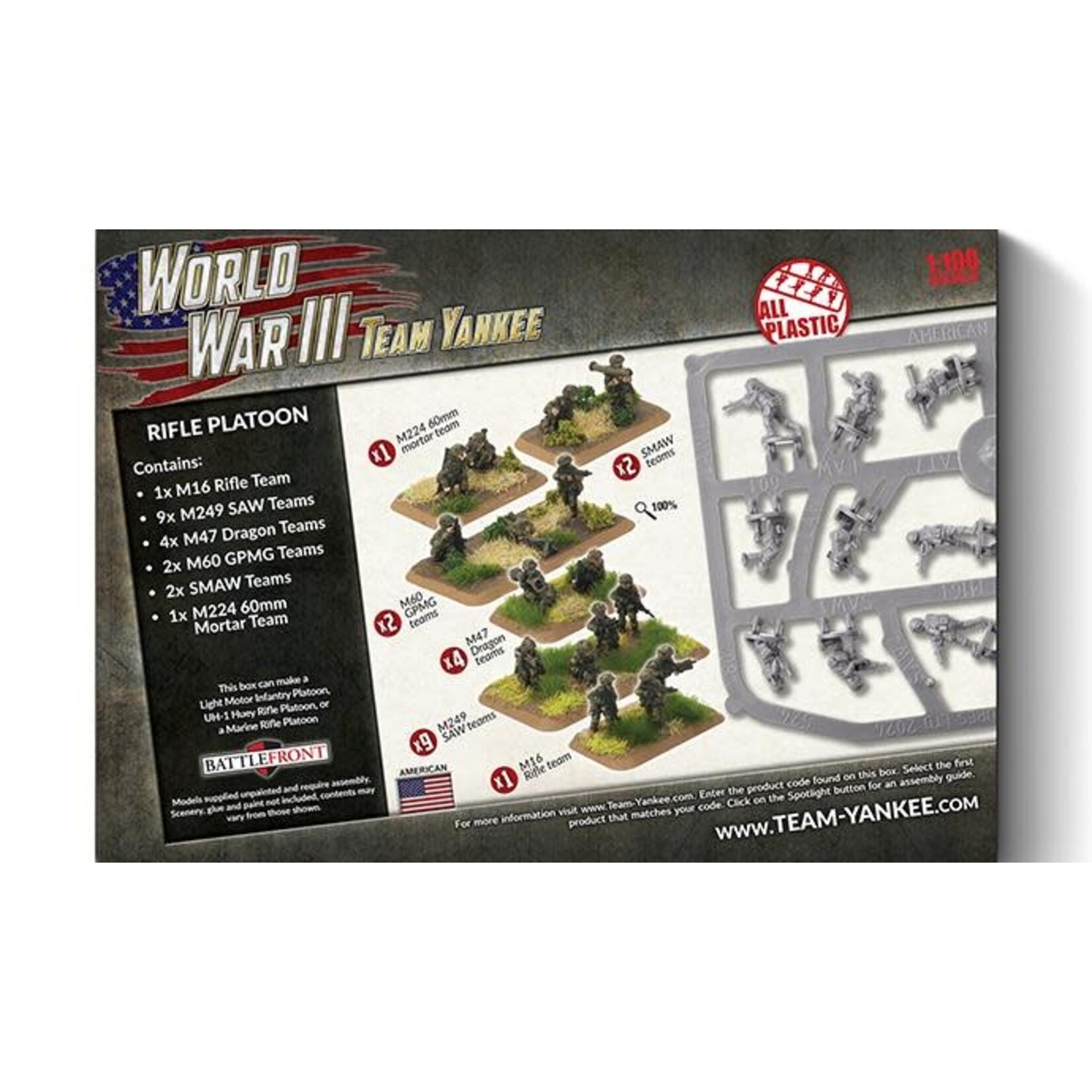 Team Yankee Team Yankee: American: Rifle Platoon (Plastic)