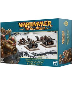 Warhammer Old World: Dwarfen Mountain Holds: Dwarf Cannon & Organ Gun Warhammer Old World: Dwarfen Mountain Holds: Dwarf Cannon & Organ Gun