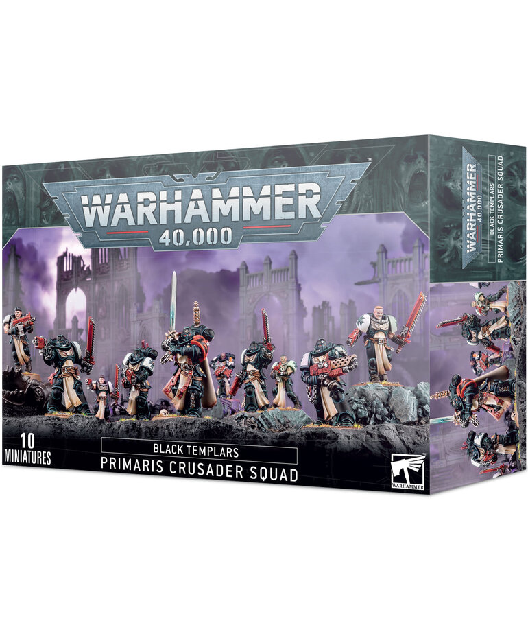 Warhammer 40k Warhammer 40k: Space Marines: Black Templars: Primaris Crusader Squad