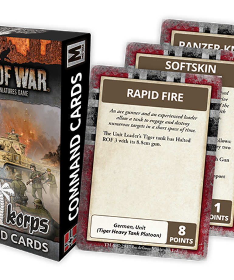 Flames of War Flames of War: Afrika Korps: Command Cards