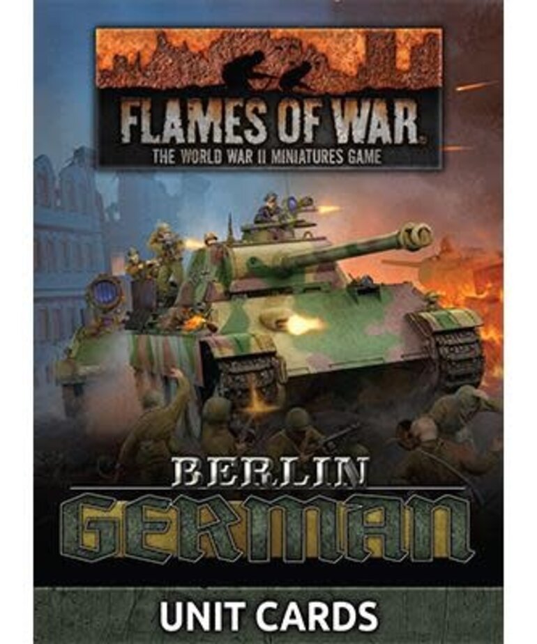 Flames of War Flames of War: German: Berlin Unit Cards