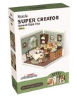 Robotime Rolife DIY Miniature Dollhouse Kit: Sweet Sips Tea