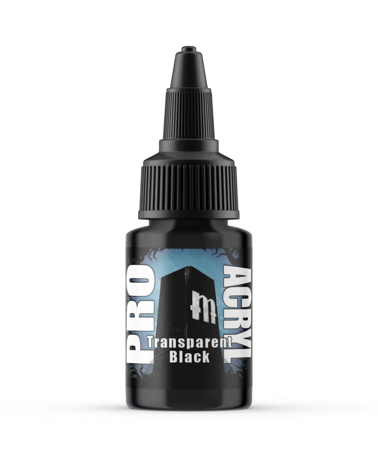 Pro Acryl Pro Acryl: Transparent Black (22ml)