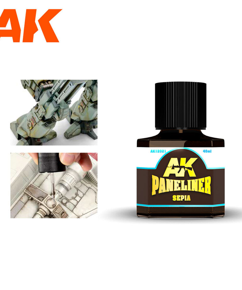 AK Interactive AK12021 Paneliner Sepia 40ml