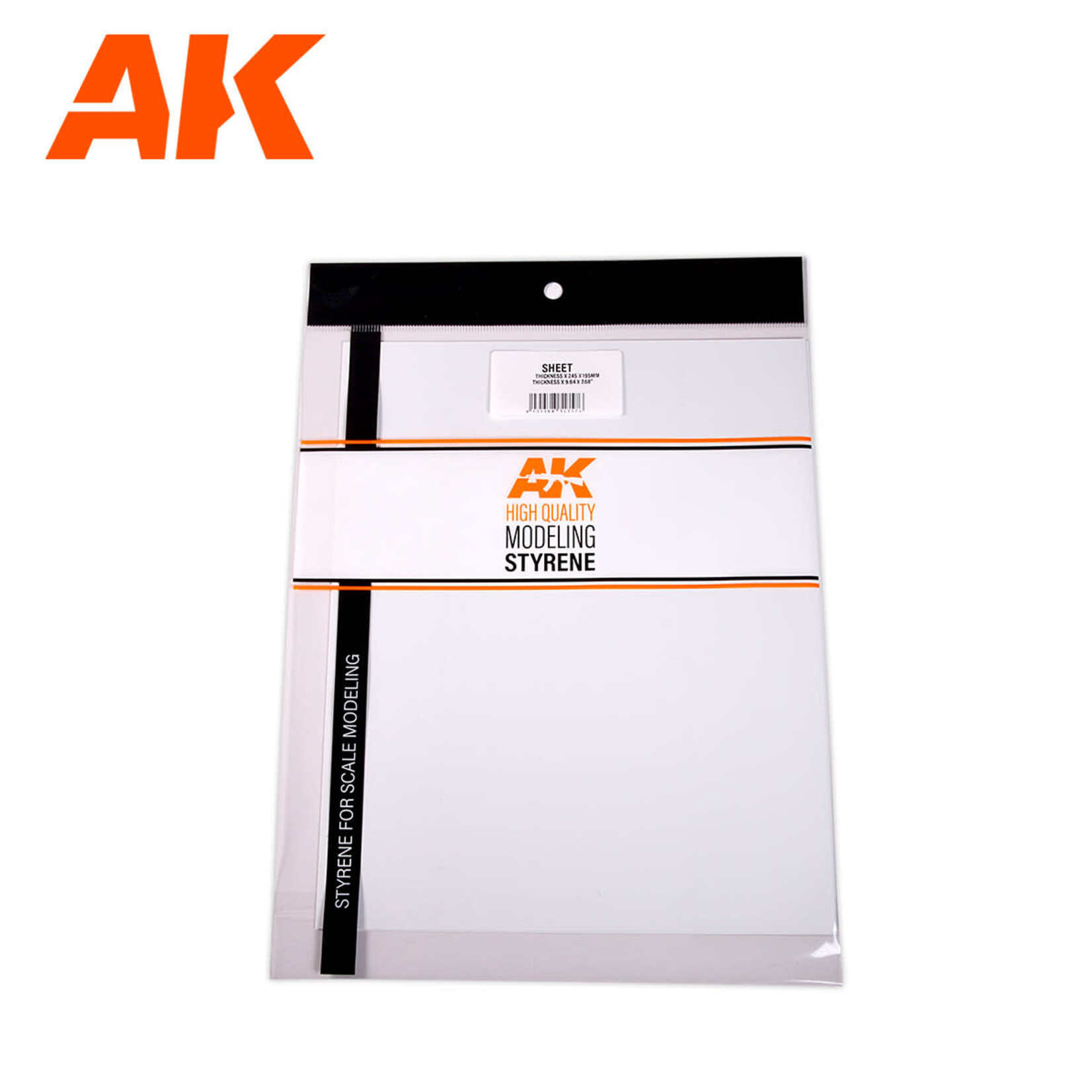 AK Interactive AK6575 Styrene Sheets, 245 x 195 x .7mm  Sheet