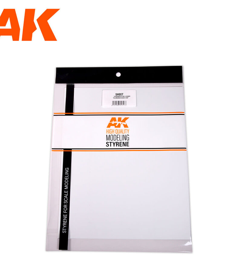 AK Interactive AK6575 Styrene Sheets, 245 x 195 x .7mm  Sheet