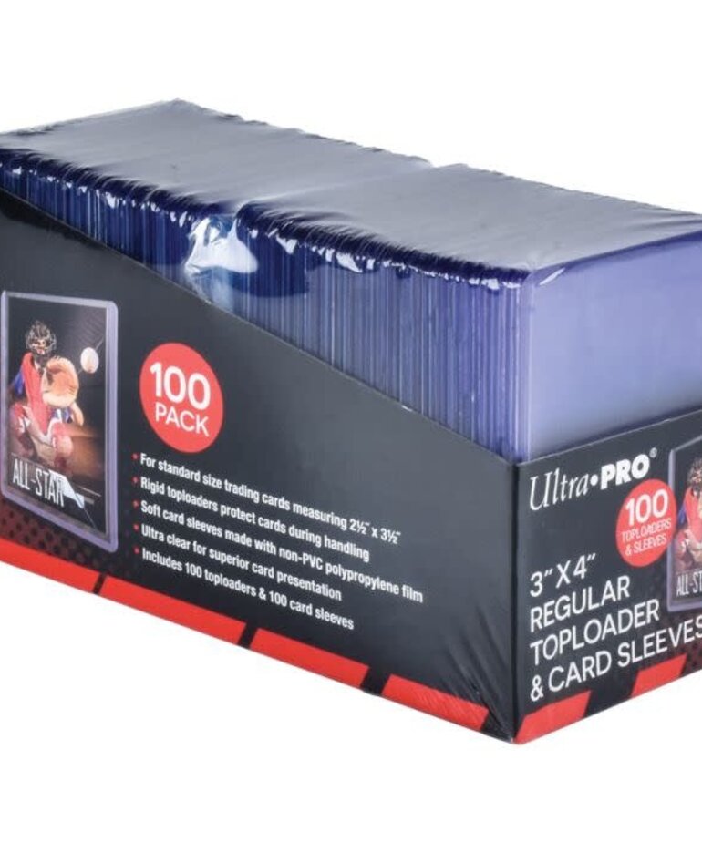 Ultrapro Toploader & Sleeves Combo Pack 3x4 (100)