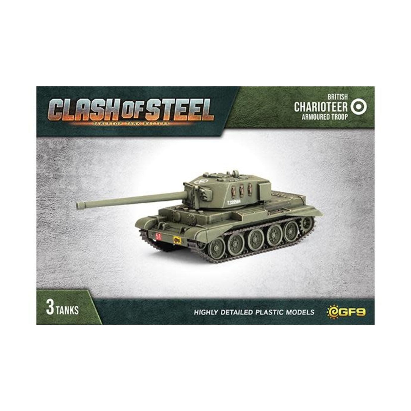 Flames of War Clash Of Steel: British: Charioteer Medium Tank Troop (3)