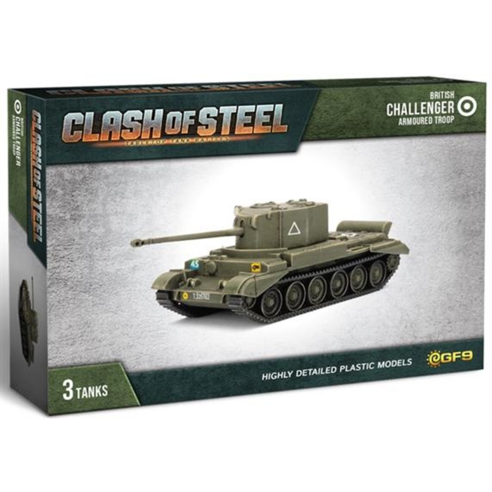 Flames of War Clash Of Steel: British: Challenger Armoured Troop (3)
