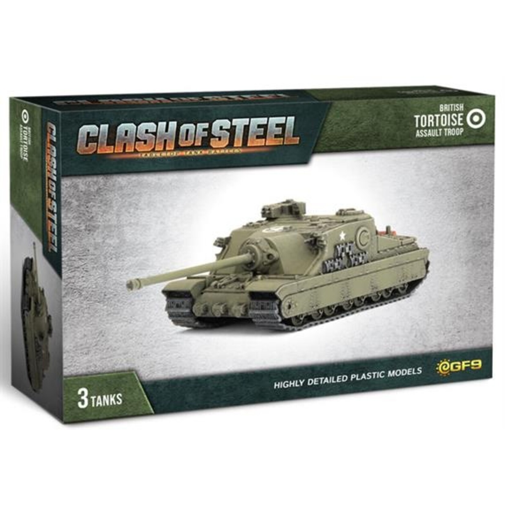 Flames of War Clash Of Steel: British: Tortoise Assault Tank Troop (3)