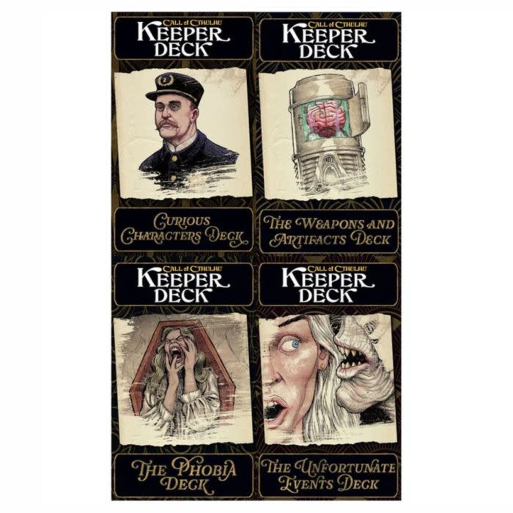 Chaosium Call of Cthulhu: Keeper's Decks 2nd Edition