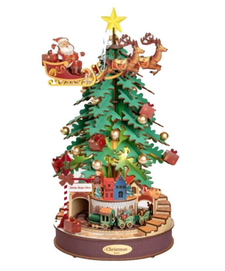 Robotime Rolife DIY Music Box: Christmas Melody Tree