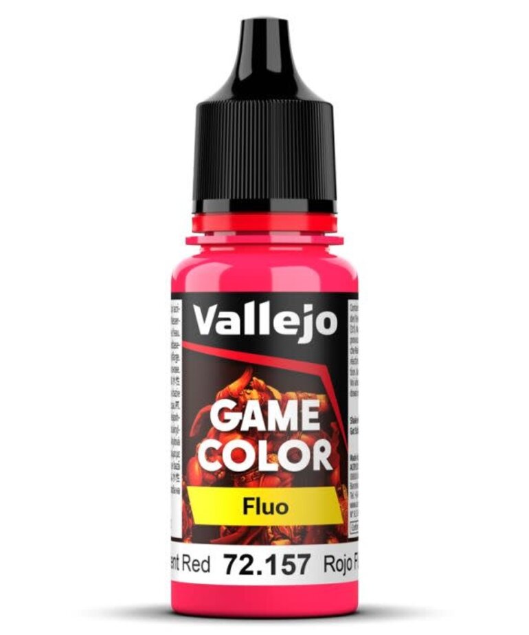 Vallejo Vallejo Game Color (New) 72.157 Fluorescent Red 18ml