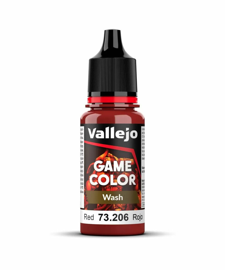 Vallejo Vallejo Game Color (New) 73.206 Red Wash 18ml