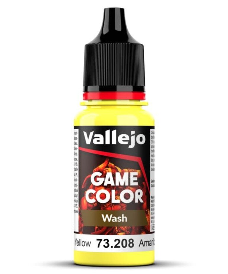 Vallejo Vallejo Game Color (New) 73.208 Yellow Wash 18ml