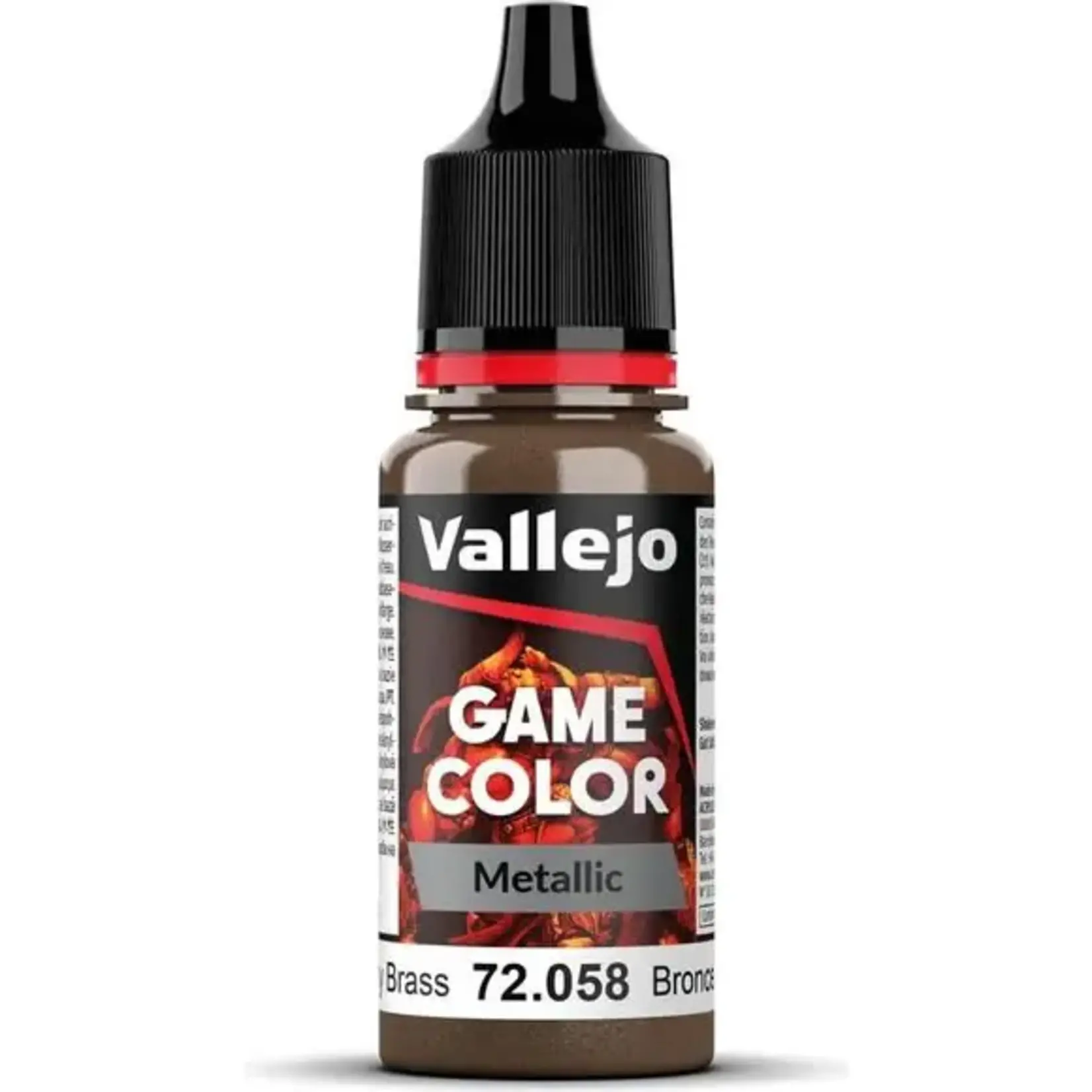 Vallejo Vallejo Game Color Metallic: 72.058 Brassy Brass 18ml