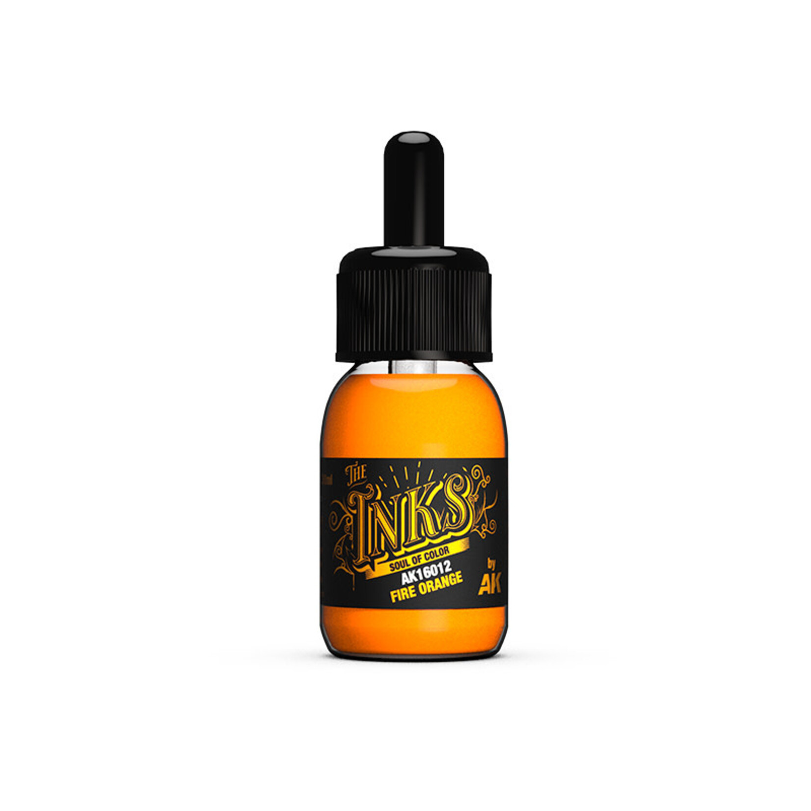 AK Interactive AK16012 The Inks: Fire Orange (30ml)