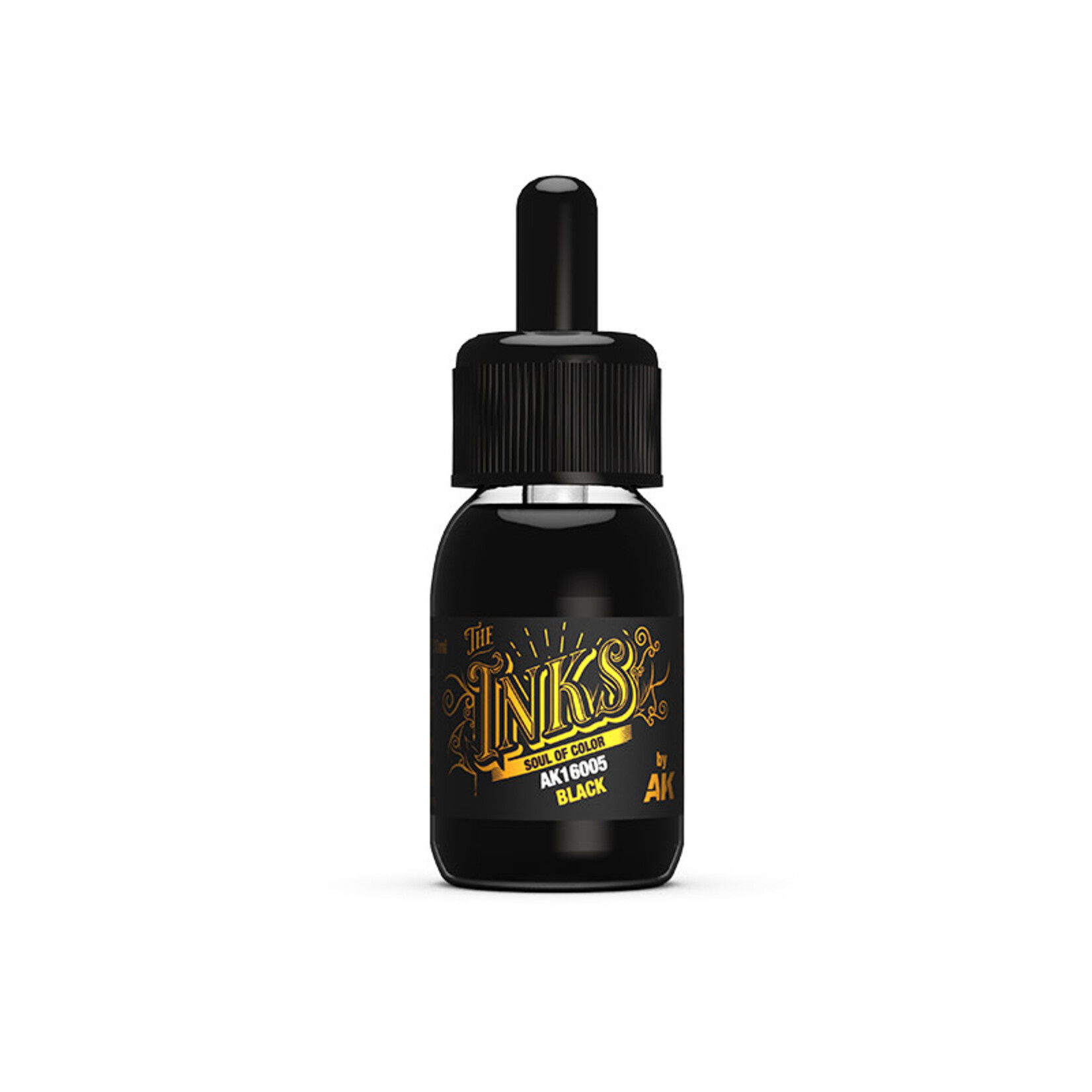 AK Interactive AK16005 The Inks: Black (30ml)