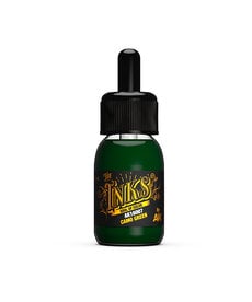 AK Interactive AK16007 The Inks: Camo Green (30ml)