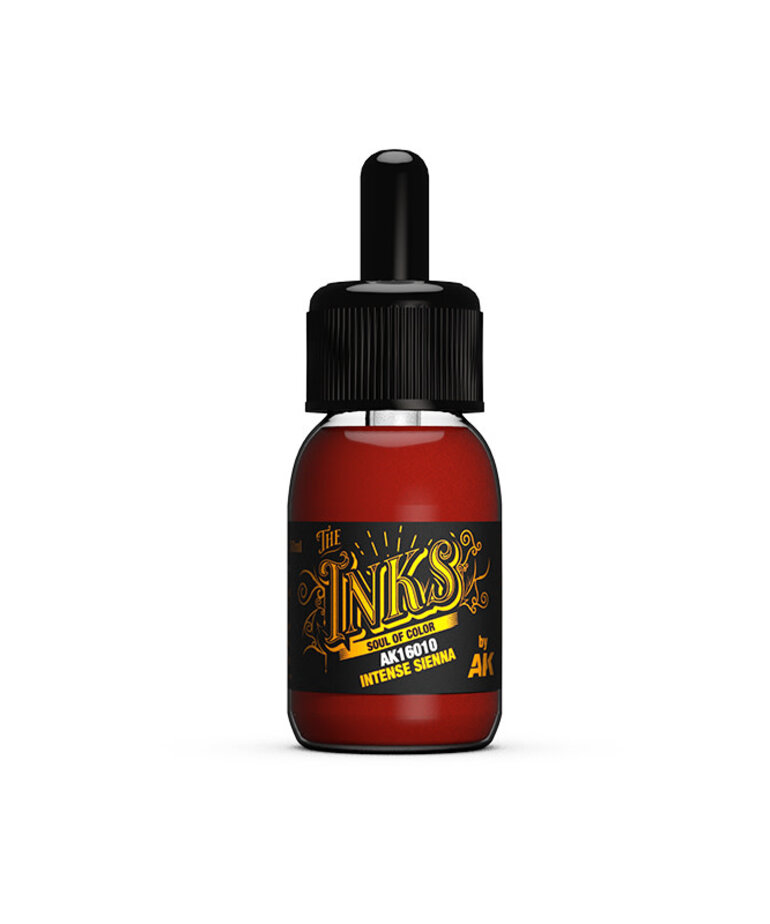 AK Interactive AK16010 The Inks: Intense Sienna (30ml)