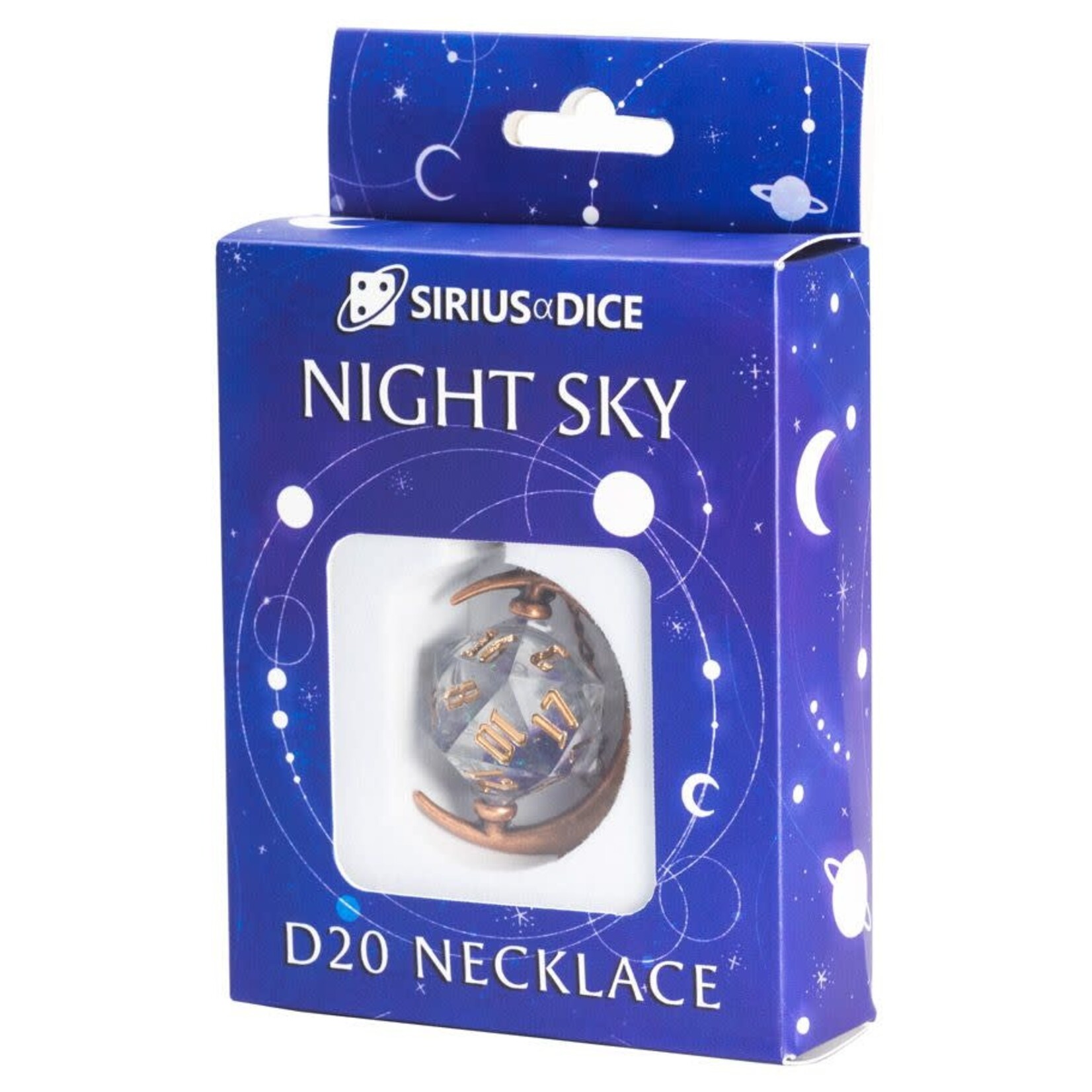 Sirius Dice Necklace: Night Sky