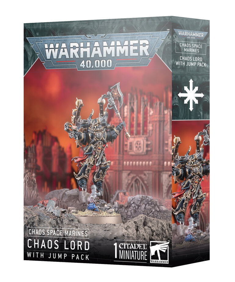 Warhammer 40k Warhammer 40k: Chaos Space Marines: Chaos Lord With Jump Pack