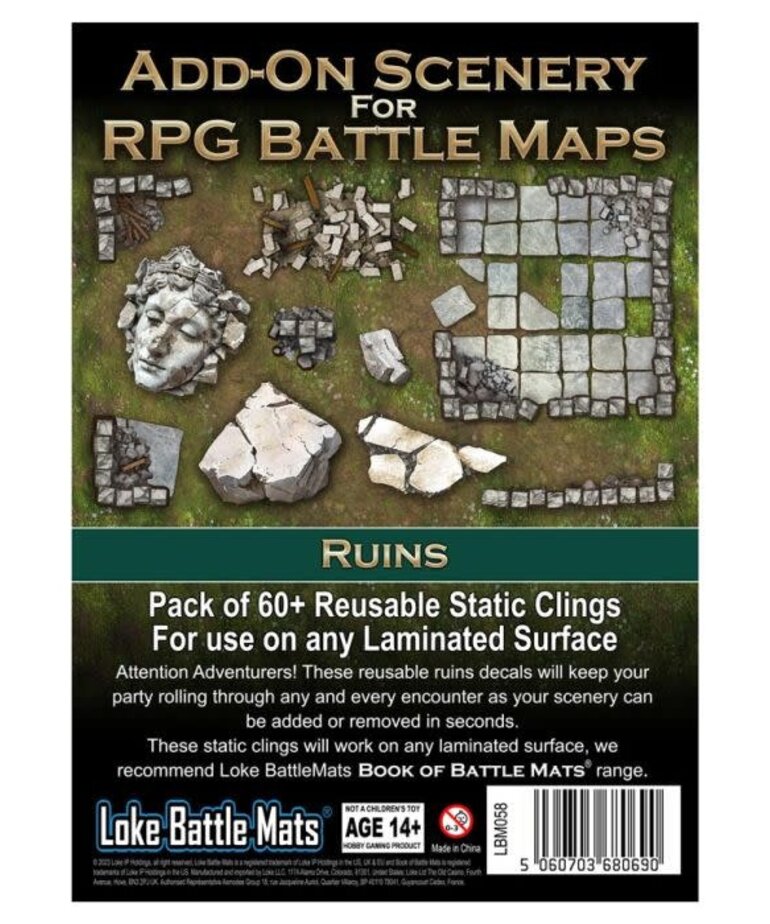 Loke Battlemats Loke Battlemats: Add-On Scenery for RPG Battle Maps: Ruins