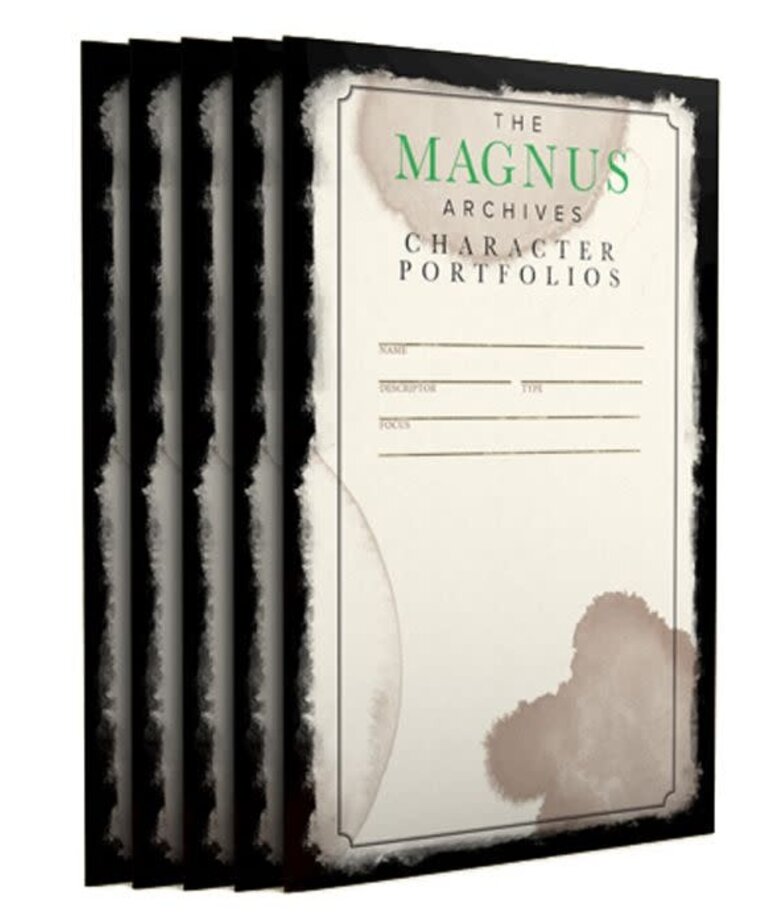 Arc Dream Publishing The Magnus Archives Roleplaying Game: Character Portfolios