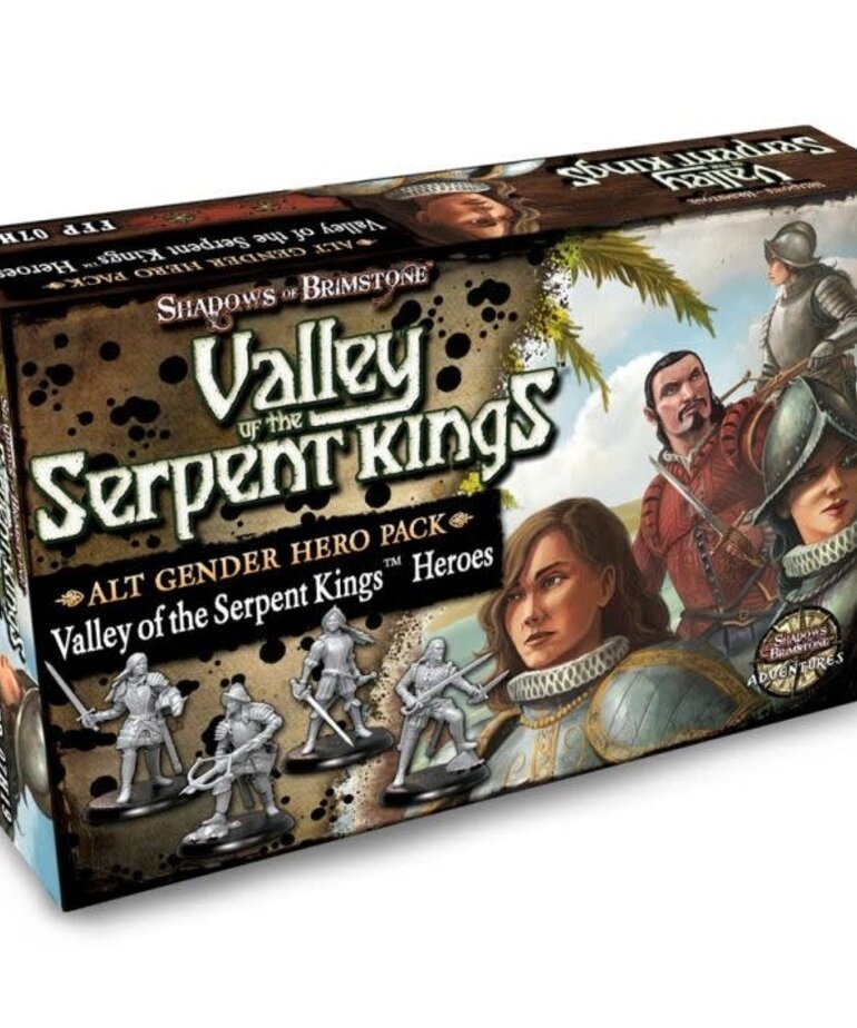 Flying Frog Productions Shadows Of Brimstone Alt Gender Hero Pack: Valley Of The Serpent Kings