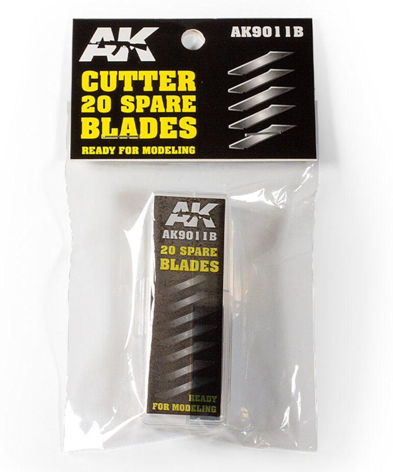 AK Interactive AK9011B Cutter Spare Blades (20) Set