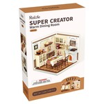Robotime Rolife DIY Miniature Dollhouse Kit: Warm Dining Room