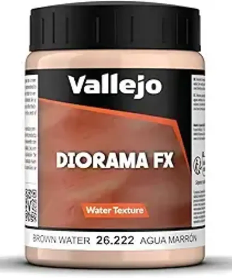 Vallejo Vallejo Water: Brown Water 200ml (Paste)
