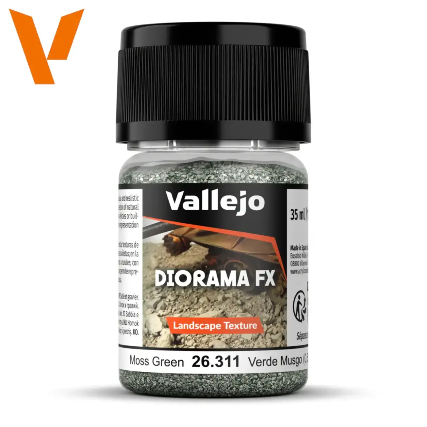 Vallejo Vallejo Diorama FX: Moss Green .5-2mm (60g)