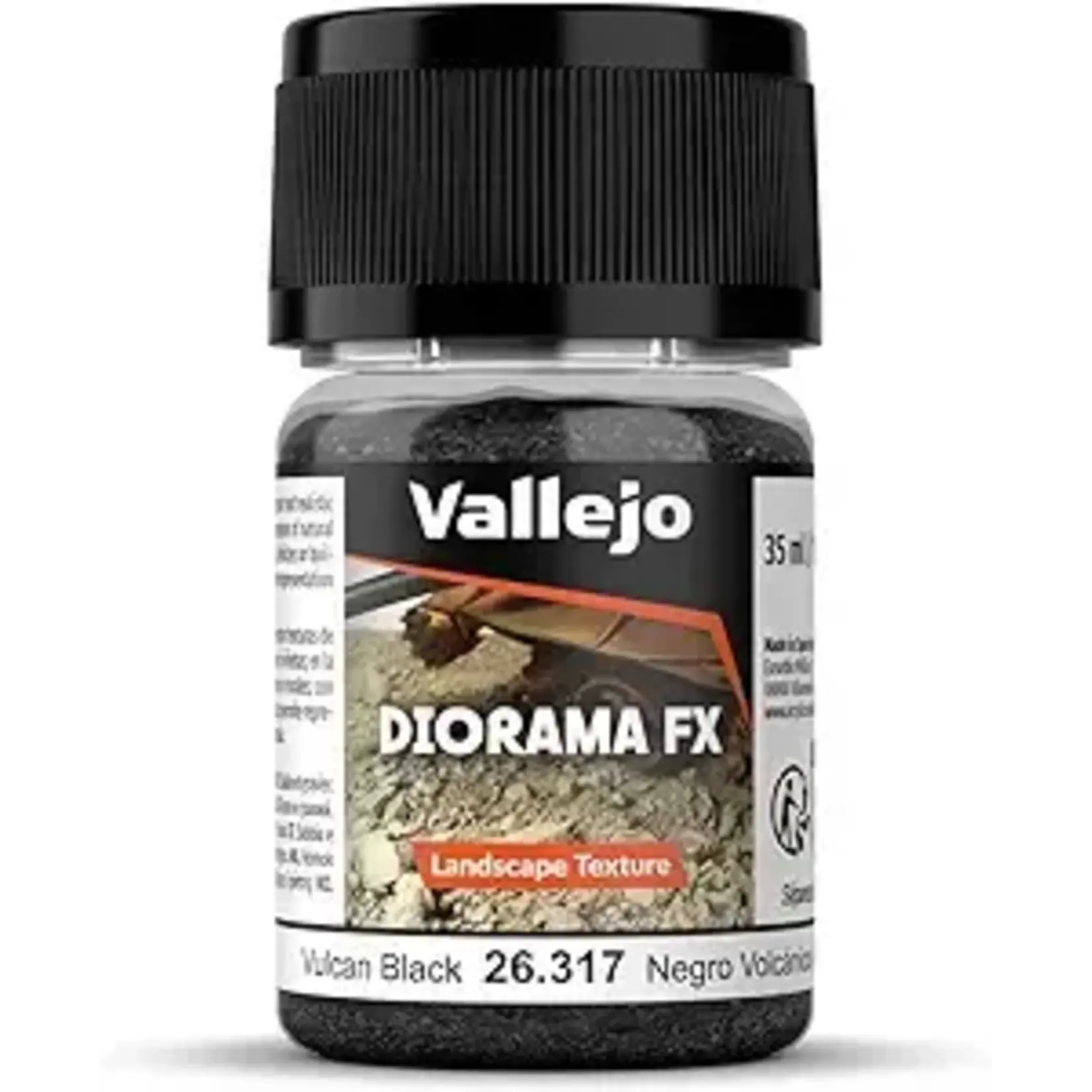 Vallejo Vallejo Diorama FX: Vulcan Black .1-2mm (60g)