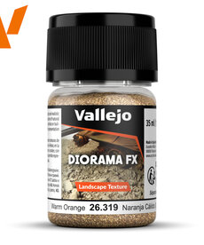 Vallejo Vallejo Diorama FX: Warm Orange .1-.6mm (60g) Vallejo Vallejo Diorama FX: Warm Orange .1-.6mm (60g)
